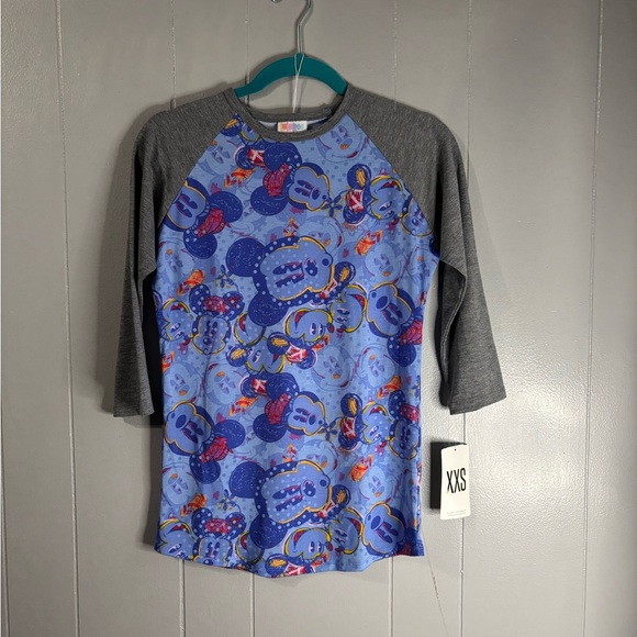 LuLaRoe Tops - Kids ADORABLE Mickey Mouse Shirt - Gray and Blue